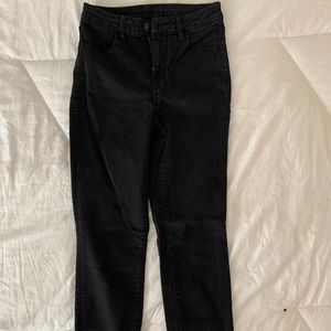 American Eagle Black Denim High Rise Jeans